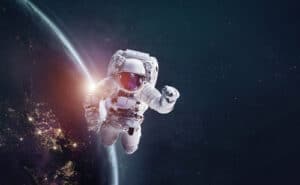 Astronaut Floating in Space